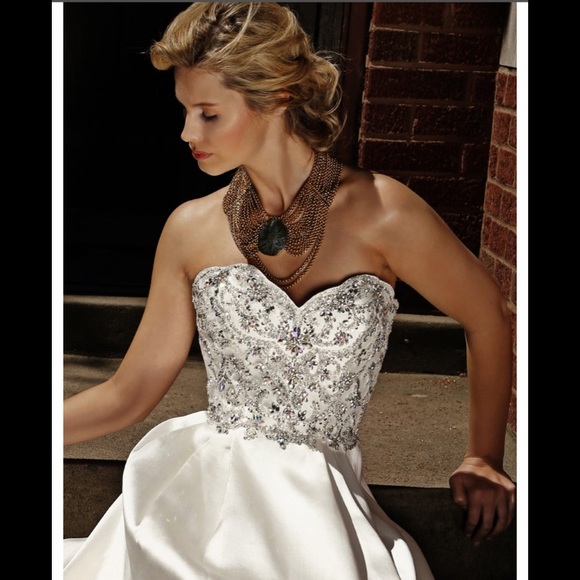 Evenings by Mon Cheri embellished bodice gown - Picture 4 of 15